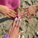 Enamel Bead Fidget Ring