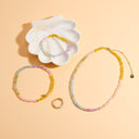Ombre Rainbow Bead Choker
