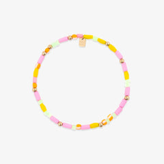 Sarita Mixed Seed Bead Stretch Anklet