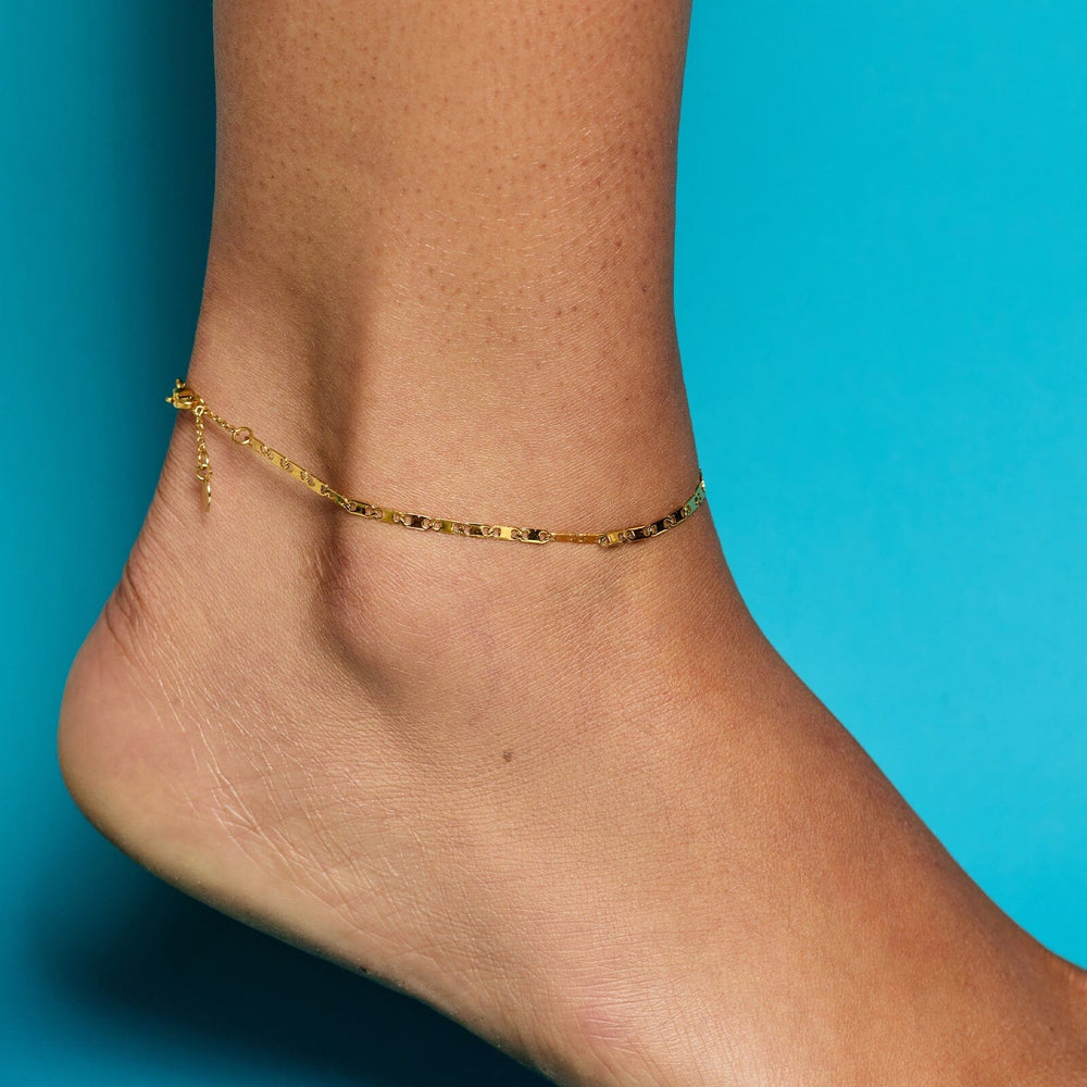 Surfrider Mirror Chain Anklet 2