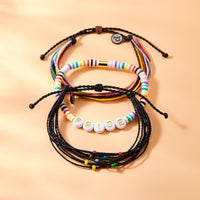 Pride Letter Bead Stretch Bracelet Gallery Thumbnail