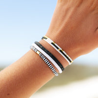 Black Seascape Stretch Bracelet Gallery Thumbnail