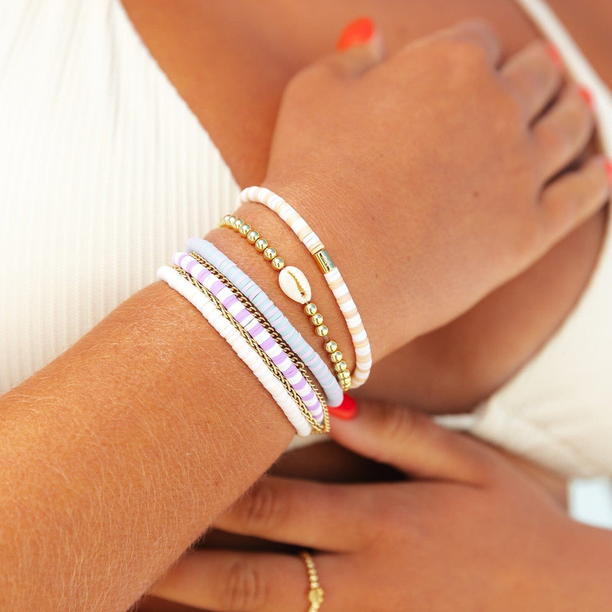 Surf's Up Seascape Stretch Bracelet