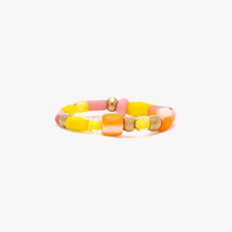 Sarita Mixed Seed Bead Stretch Ring