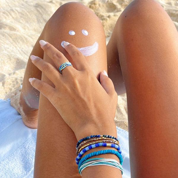 Out to Sea Stretch Ring Set of 3