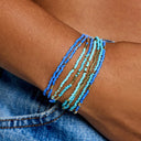 Out to Sea Mixed Bead Stretch Bracelet Set of 8