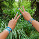 Out to Sea Mixed Bead Stretch Bracelet Set of 8