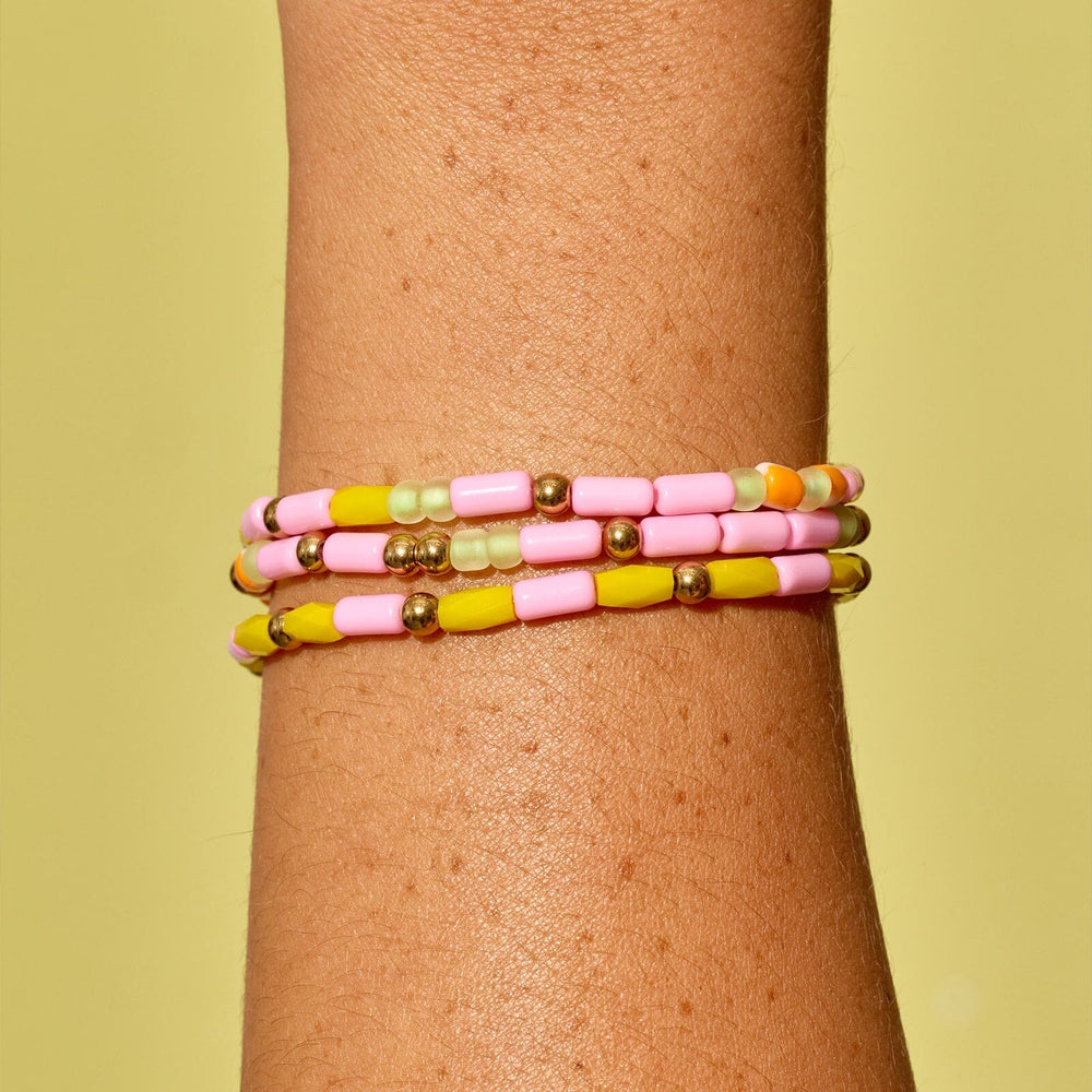 Sarita Mixed Seed Bead Stretch Bracelet Set 2