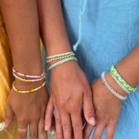 Sarita Mixed Seed Bead Stretch Bracelet Set Gallery Thumbnail