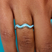 Surfrider Enamel Wiggle Ring Gallery Thumbnail