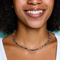 Surfrider Sea Stone Bead Choker Gallery Thumbnail