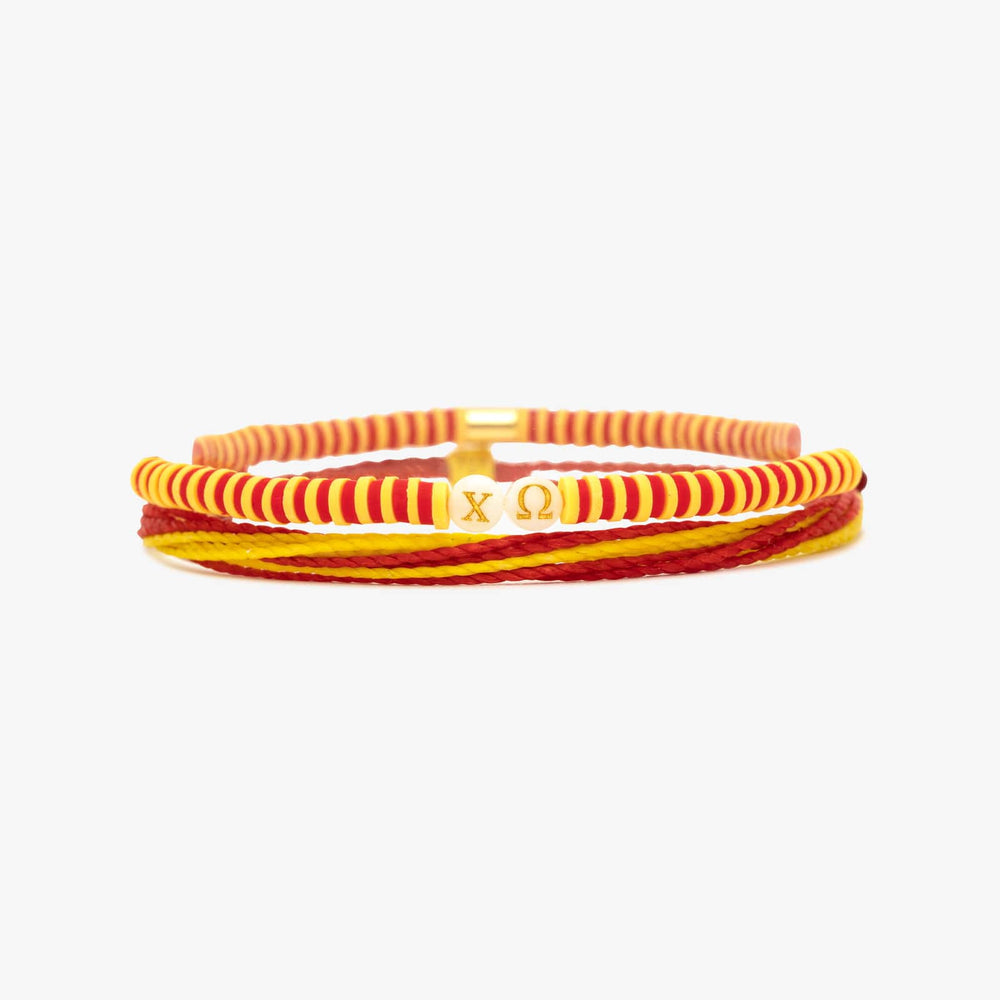 Chi Omega Bracelet Set of 2 1