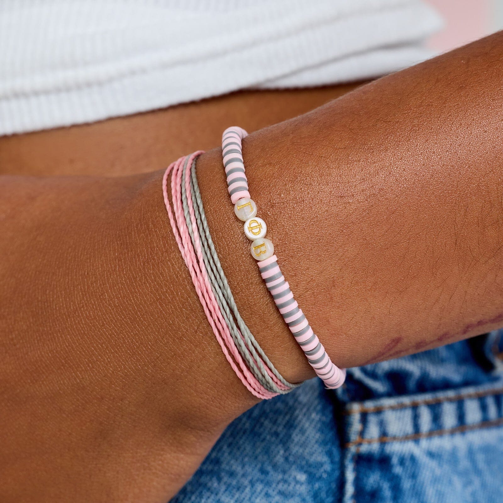 Gamma Phi Beta Bracelet Set of 2