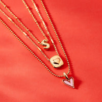 Puffy Heart Pendant Necklace Gallery Thumbnail