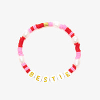 Love, Bestie Bead Stretch Bracelet