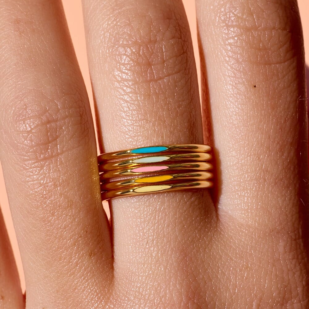 Headliner Enamel Ring Stack