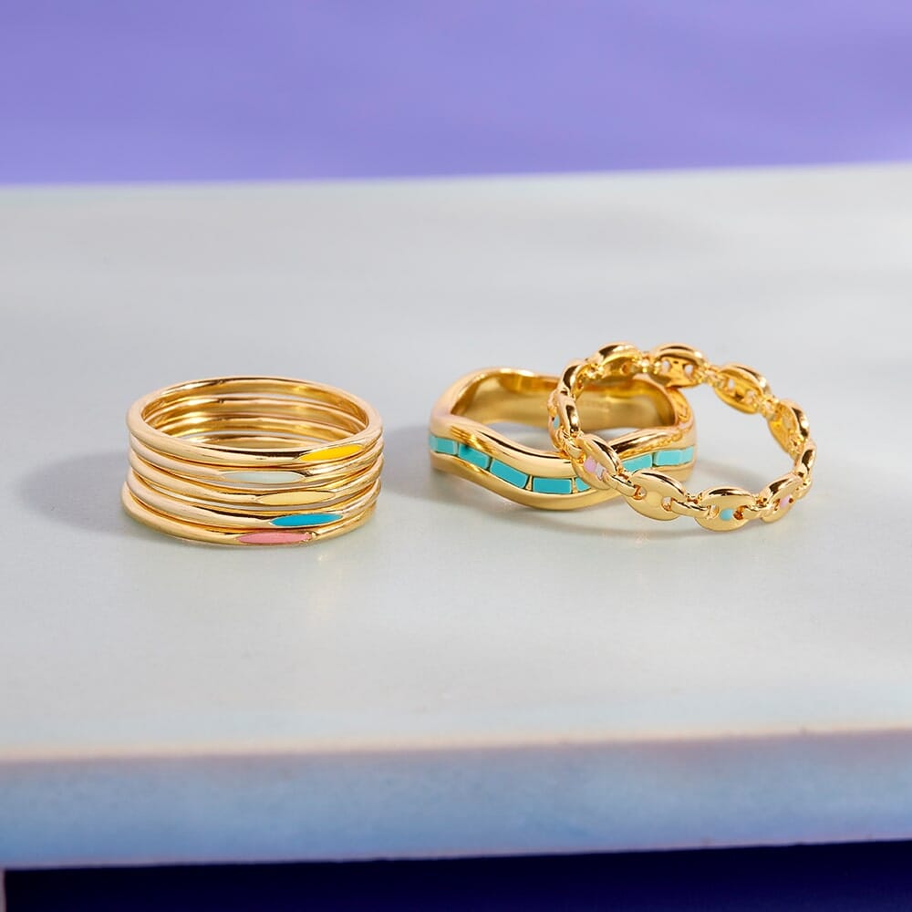Headliner Enamel Ring Stack