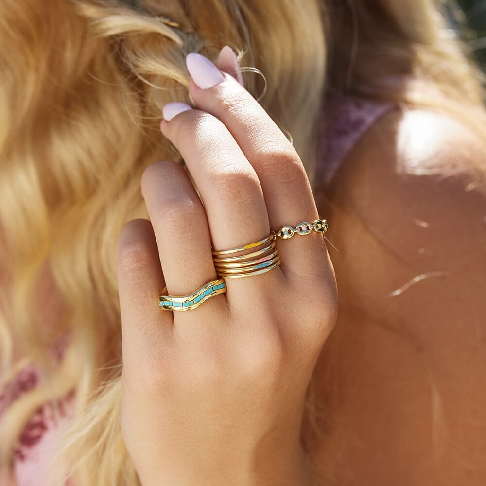 Headliner Enamel Ring Stack