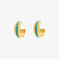 Turquoise Tides Hoop Earrings Gallery Thumbnail