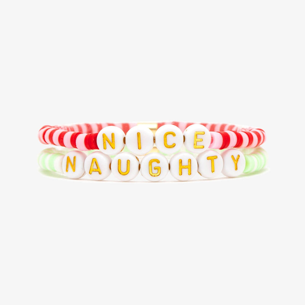 Naughty or Nice Stretch Bracelet Set 1