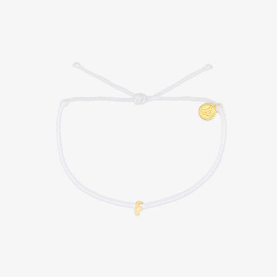 White Alphabet Bubble Charm Bracelet