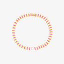 Raspberry Alphabet Stretch Bracelet