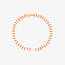 Raspberry Alphabet Stretch Bracelet