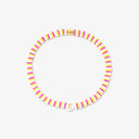 Raspberry Alphabet Stretch Bracelet