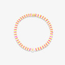 Raspberry Alphabet Stretch Bracelet