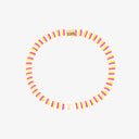 Raspberry Alphabet Stretch Bracelet