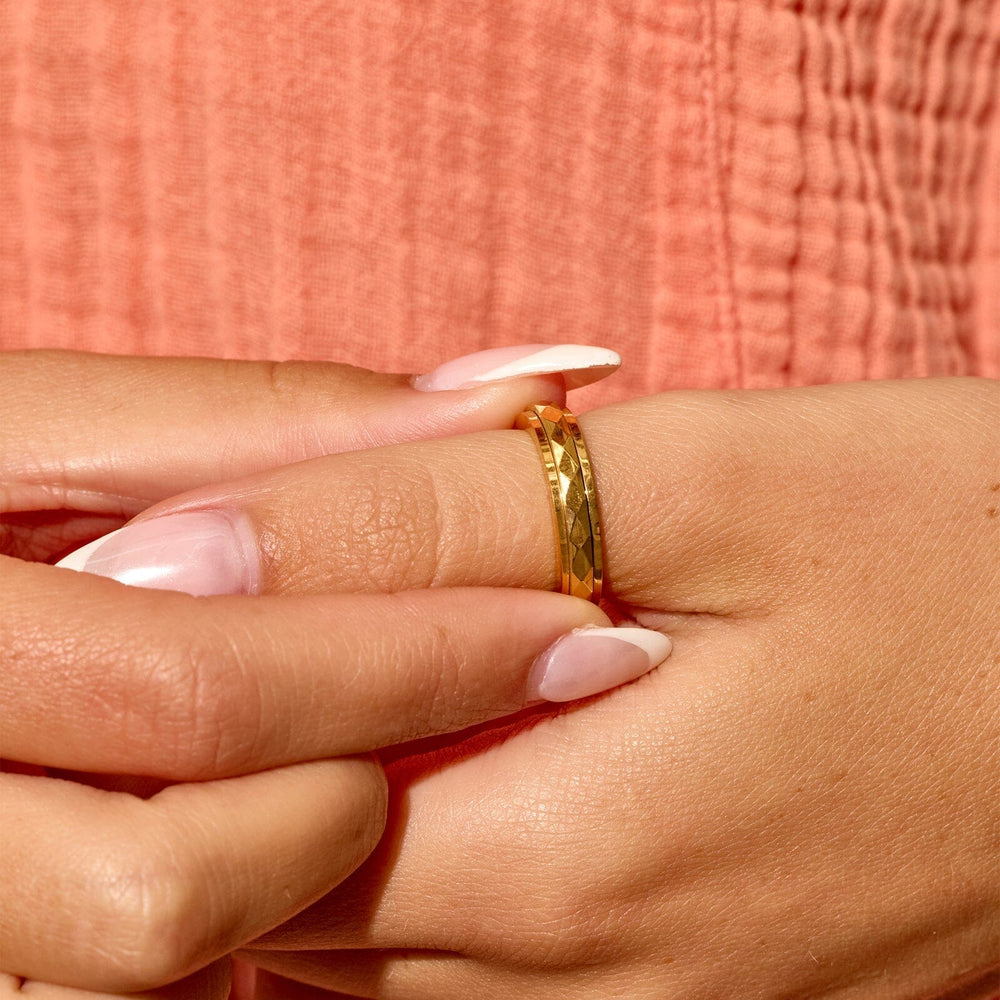 Diamond Cut Fidget Ring 2