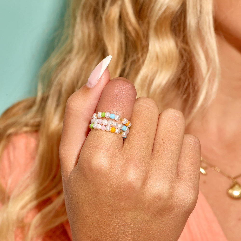 Pippa Pearl Stretch Ring 3 Pack 2
