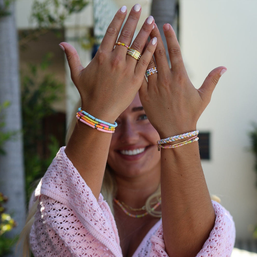 Pippa Pearl Stretch Ring 3 Pack 8