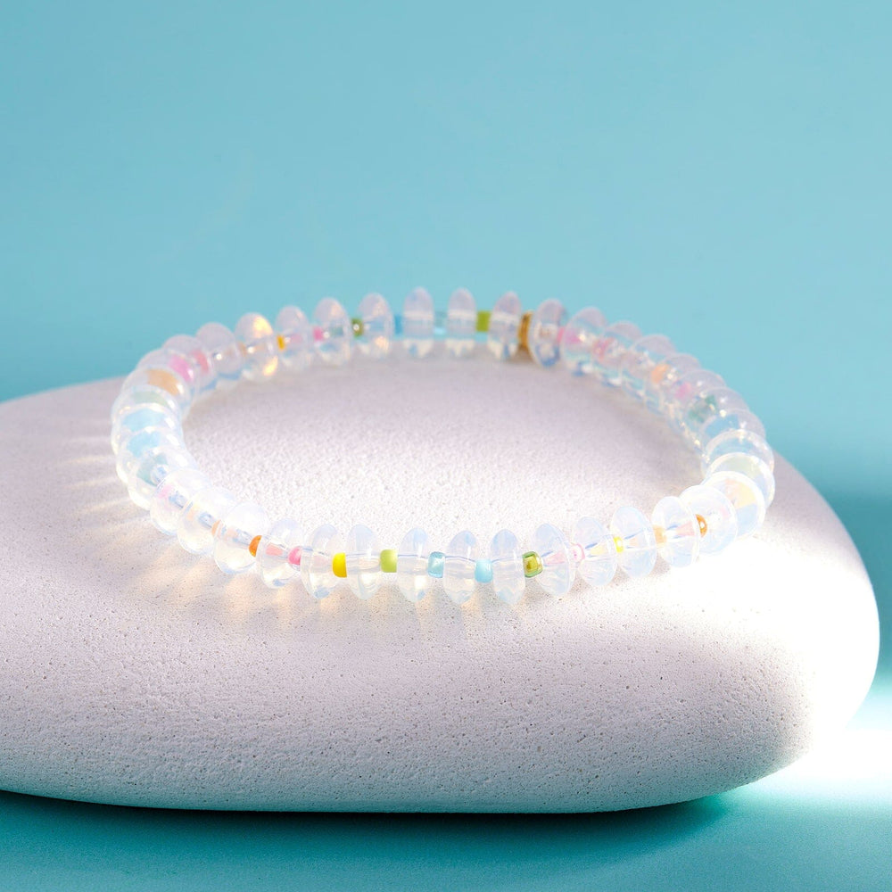 Iridescence Bead Stretch Bracelet 8