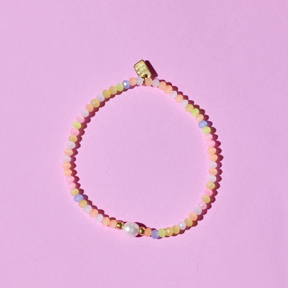 Blooming Frosted Bead Stretch Bracelet 4