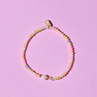 Blooming Frosted Bead Stretch Bracelet Gallery Thumbnail