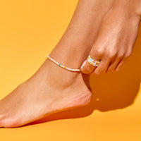 Pippa Pearl Stretch Anklet Gallery Thumbnail