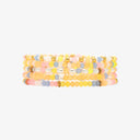 Frosted Bead Stretch Bracelet Set of 5