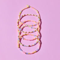 Frosted Bead Stretch Bracelet Set Gallery Thumbnail