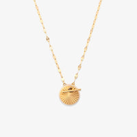 Starburst Disc Toggle Necklace