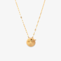 Starburst Disc Toggle Necklace