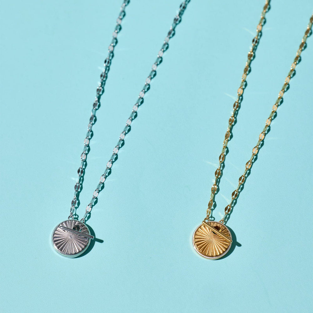 Starburst Disc Toggle Necklace 7
