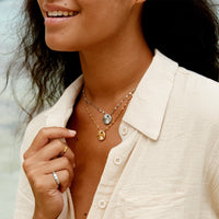 Starburst Disc Toggle Necklace Gallery Thumbnail