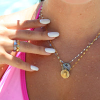 Starburst Disc Toggle Necklace Gallery Thumbnail