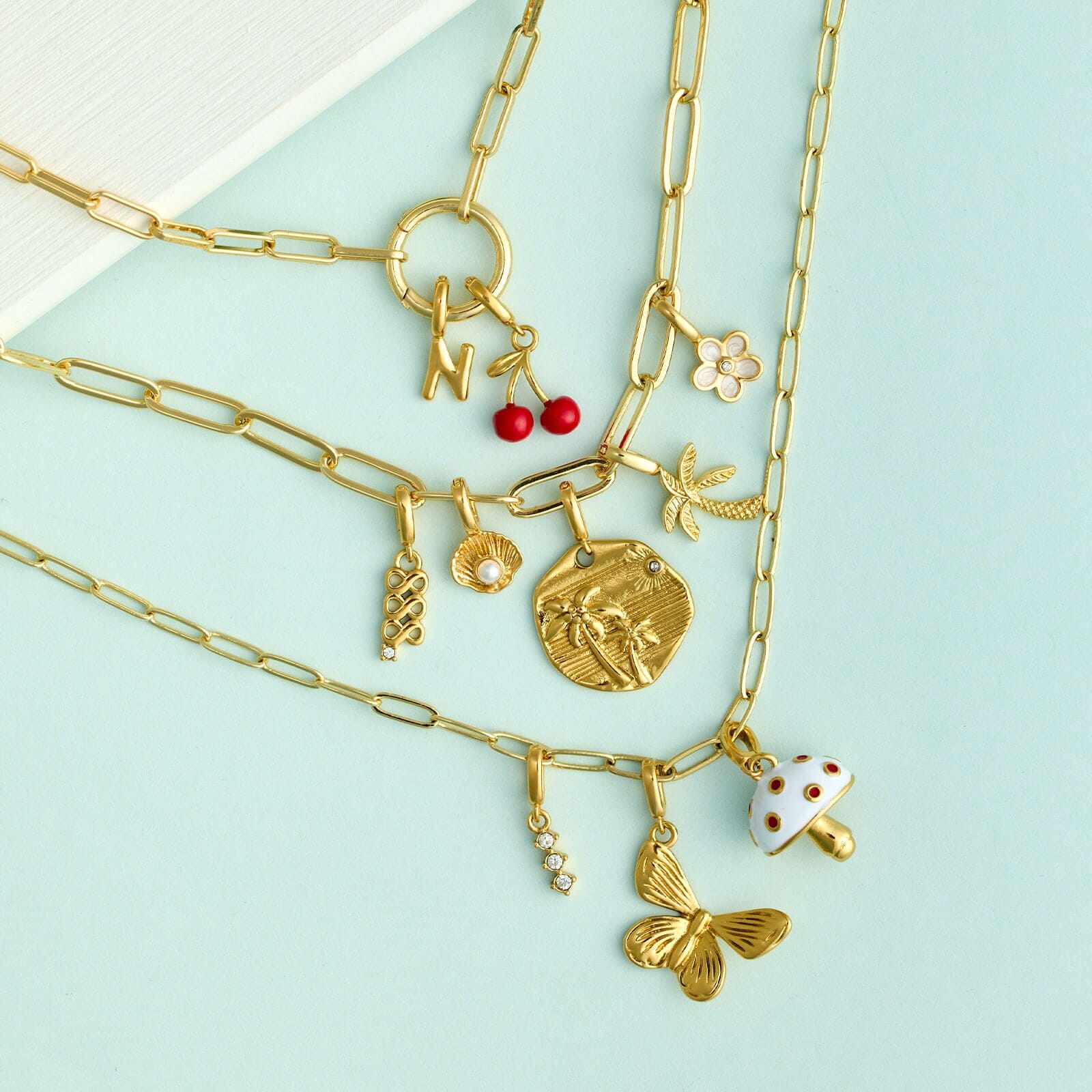 Harper Pearl Plumeria Charm