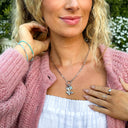 Harper Pearl Plumeria Charm