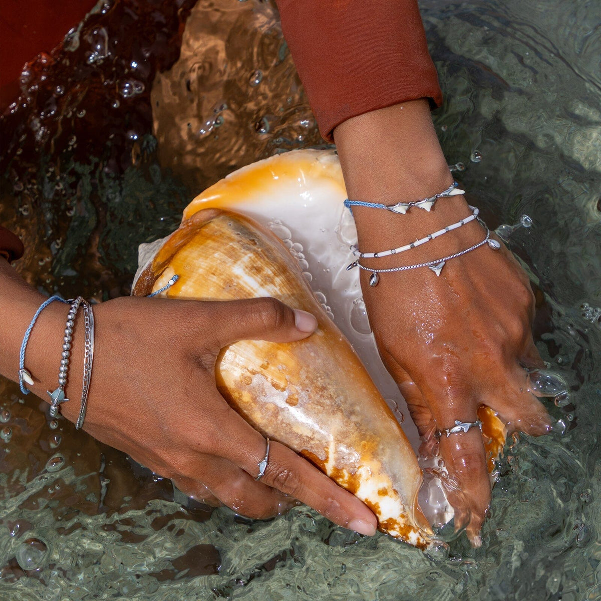 Shark Shimmer Ring