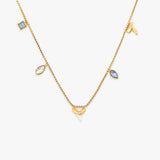 Shark Tooth Multi Charm Necklace