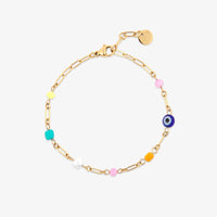 Salina Mixed Bead Paperclip Chain Bracelet Gallery Thumbnail