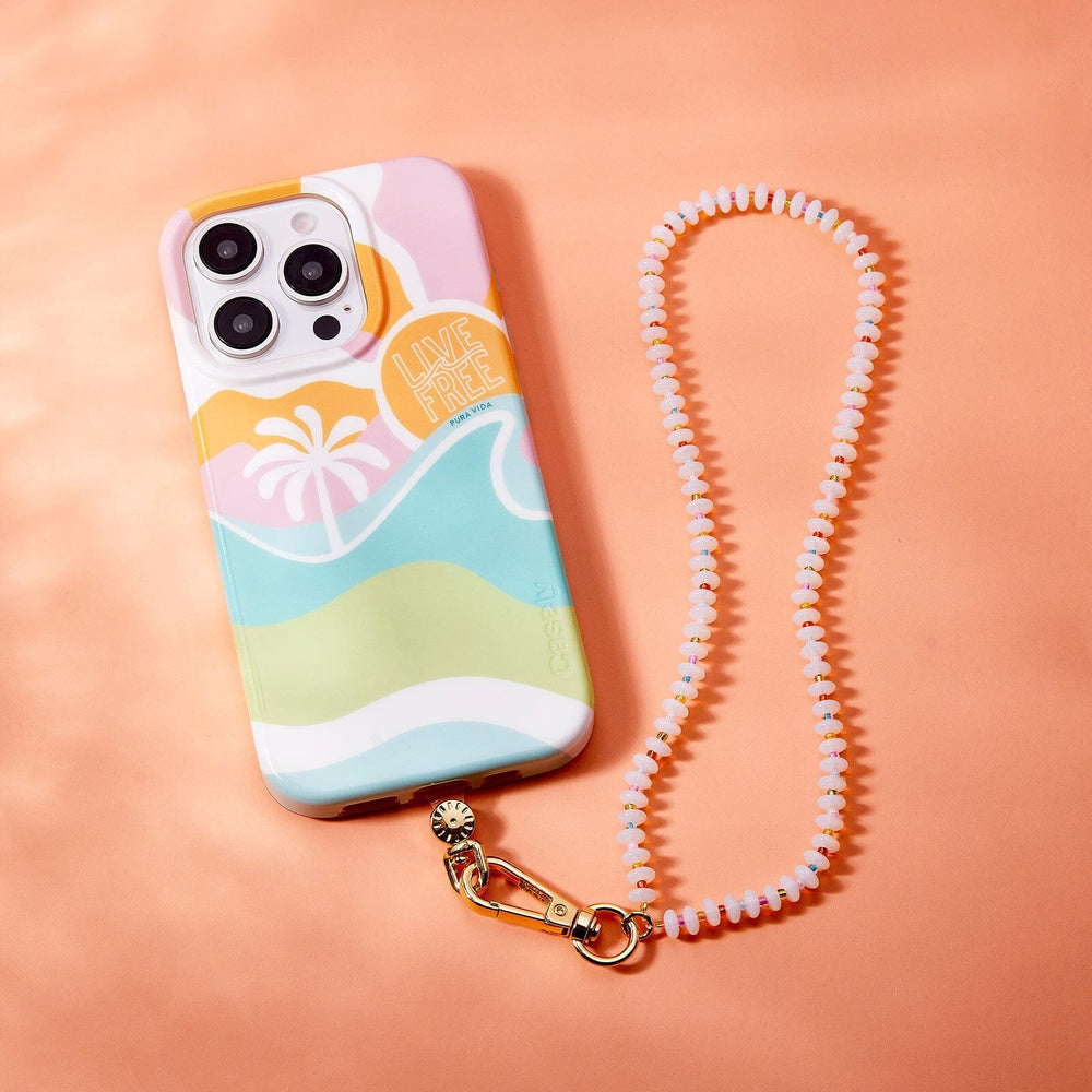 Iridescence Bead Wristlet Phone Chain 1